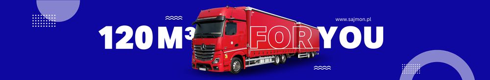 SAJMON Trucks — Samochody Ciężarowe 120m³ top banner