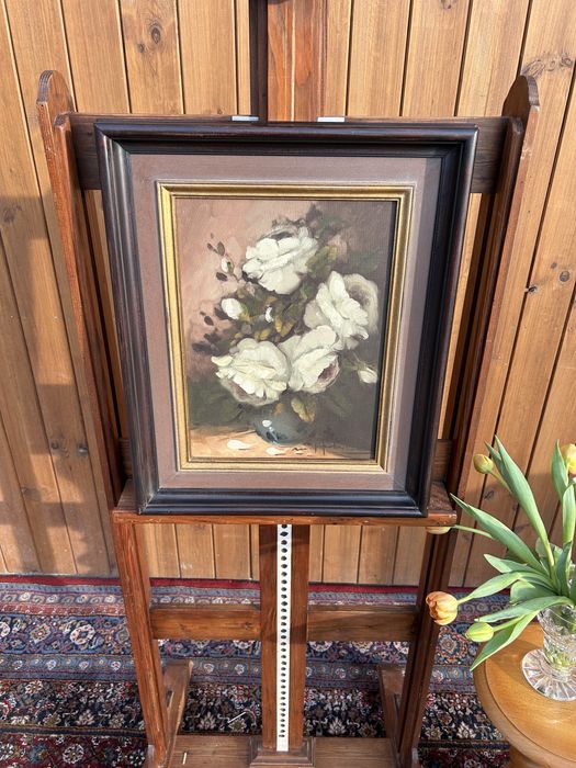 Obraz w drewnianej ramie kwiaty, martwa natura #9023 Stylowy Węgrów