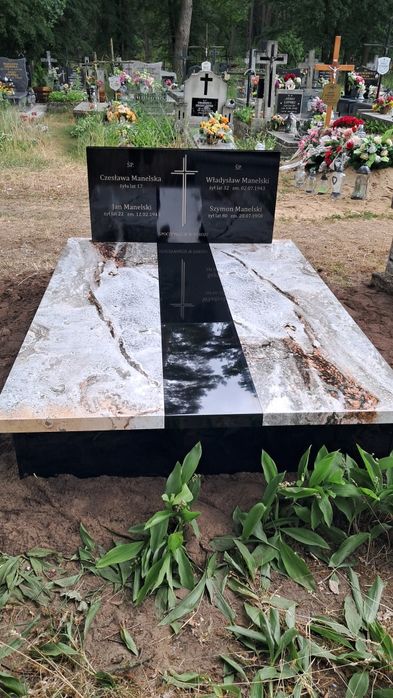 Nagrobki kompozyt z trzech płyt 4399 zł z montażem Cały Kraj- Promocja