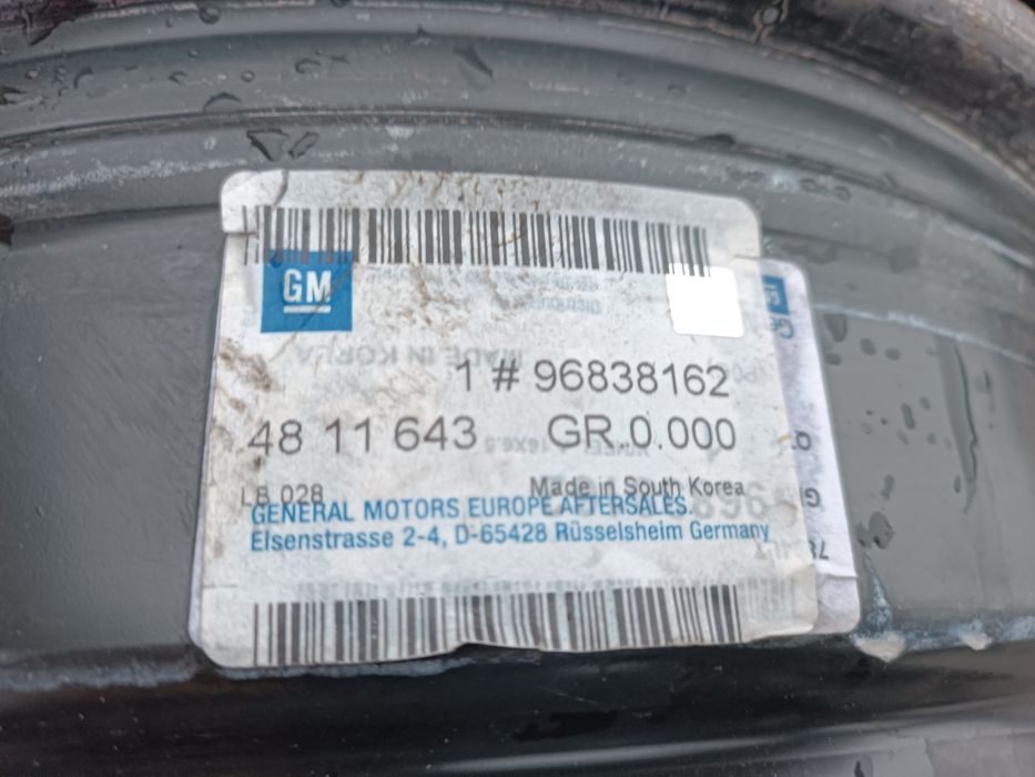 Felgi stal Opel Antara Chevrolet Captiva 5x114.3 ET46 6.5J16