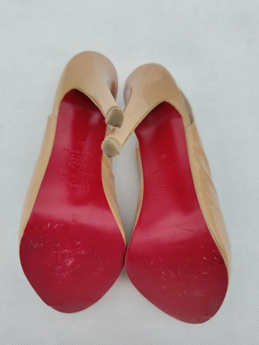 Buty na obcasie obcasy szpilki Christian Louboutin rozmiar 37 skóra