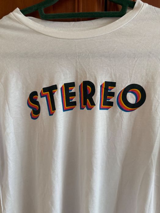 Koszulka z kolorowym napisem Cropp roz. S