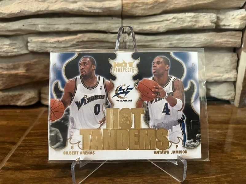 Karta koszykarska NBA dual hot tandems Gilbert Arenas Washington Wizards Hot Prospects Antawn Jamison