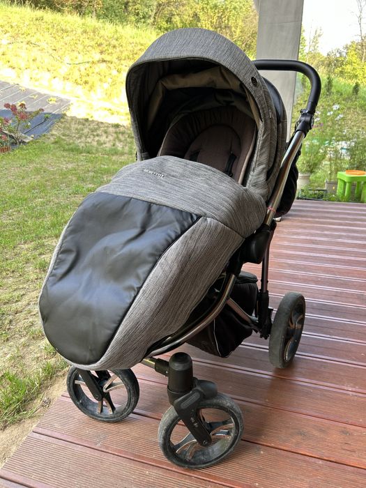 Wózek Bebetto Bresso Premium Class silver 02