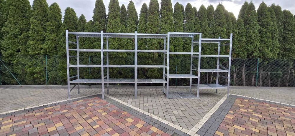 Regały magazynowe z demontażu pólka 70gł x 120  ocynkowany Metalsisem