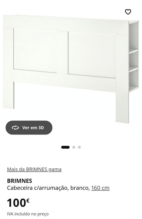 Vendo Cabeceira Brimnes IKEA