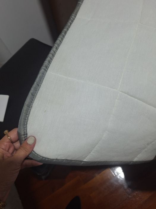 Hedredao acetinado para cama de solteiro