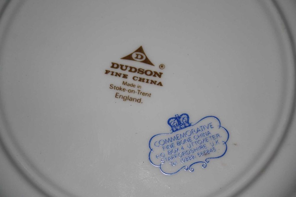 talerze angielskie retro