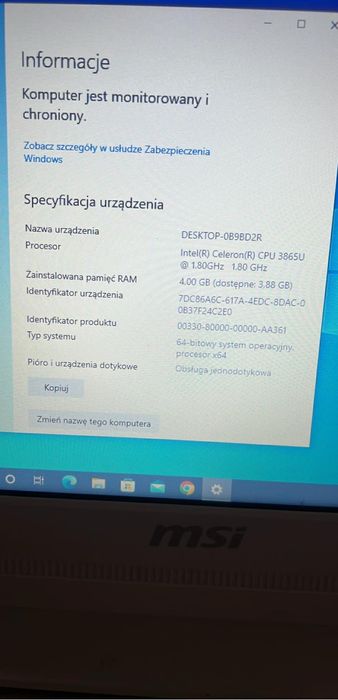 Msi all in one 16t 7m
