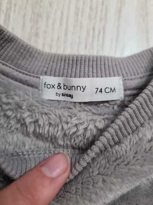 pluszowa bluza miś sinsay 74