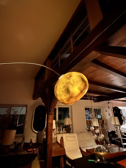 Lampa podlogowa łukowa space age. Włochy lata 70-te