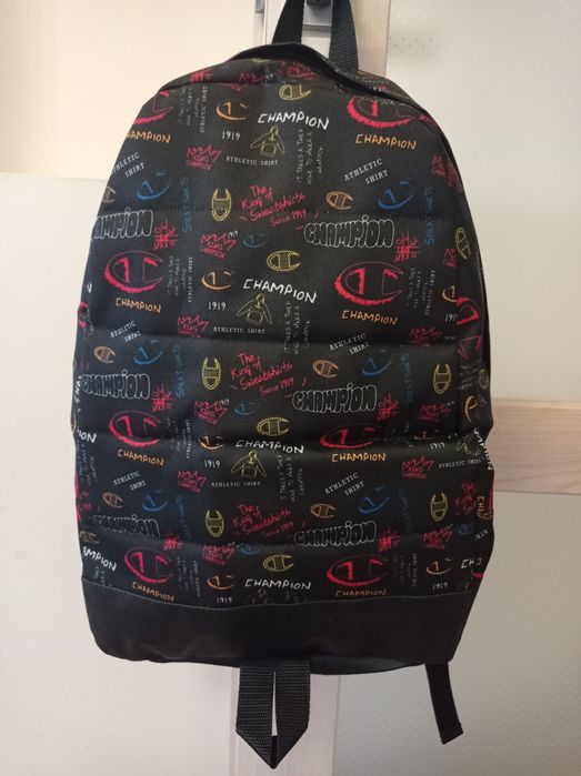 Спортивний рюкзак, наплічник, ранець, чорний в принт