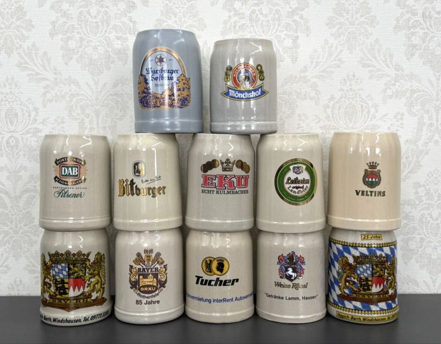 Керамические пивные бокалы GDR Германия