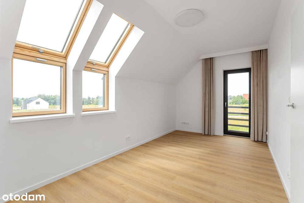 Gotowy dom 125 m², 300 m od Jeziora Kierskiego | garaż | pompa ciepła
