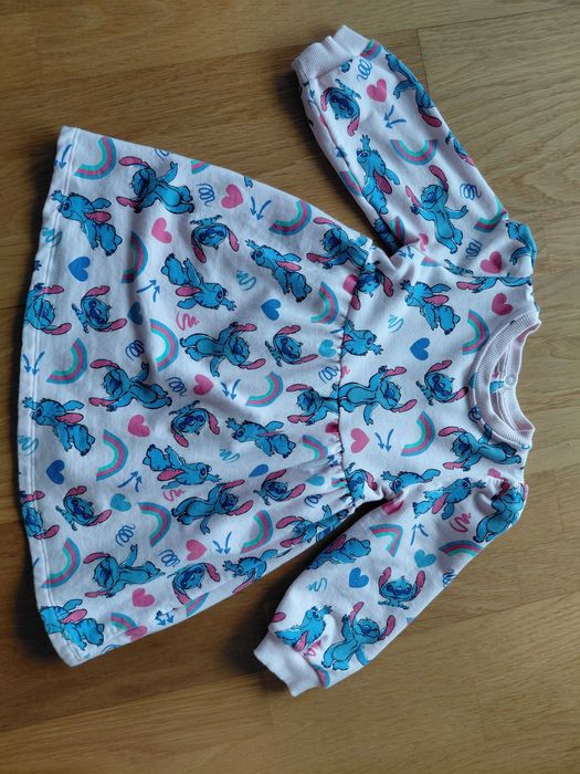 Vestido de menina do Stitch da Disney (12 - 18 meses)
