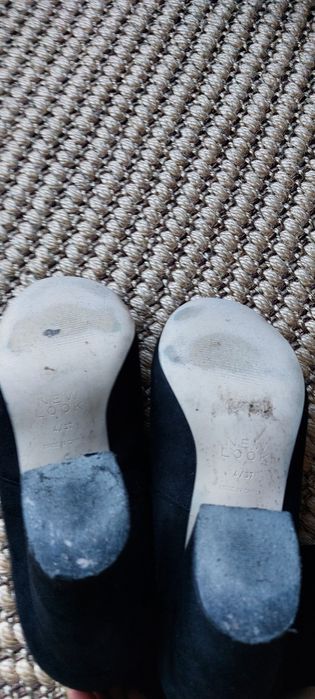 Czarne, zamszowe kozaki za kolano HIT r. 37