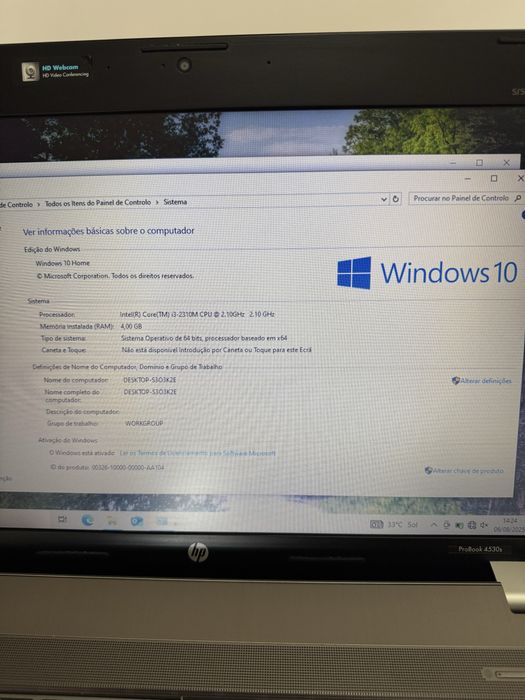 HP Probook 4530s - Portátil Prateado