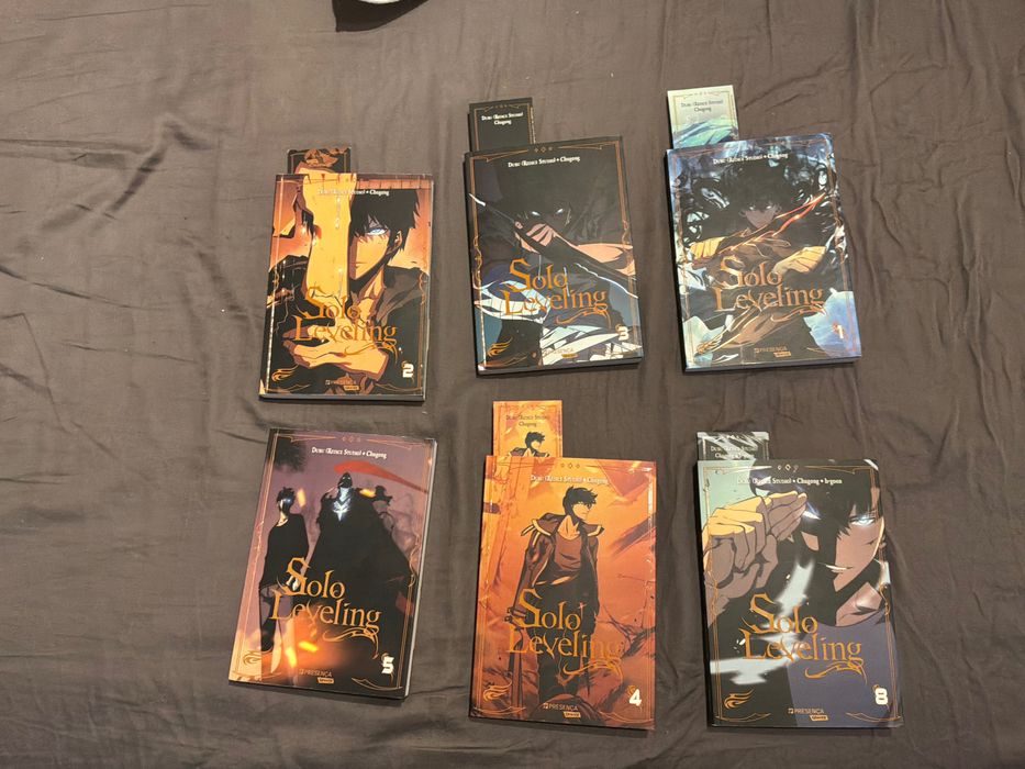 Livros SOLO LEVELING 1 ao 8 -10,00 Cadaver