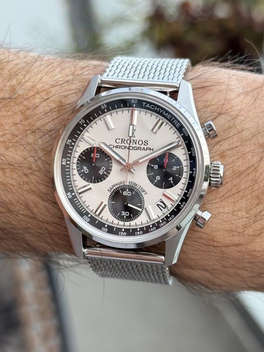 Zegarek Cronos chronograf, L6035, stan idealny