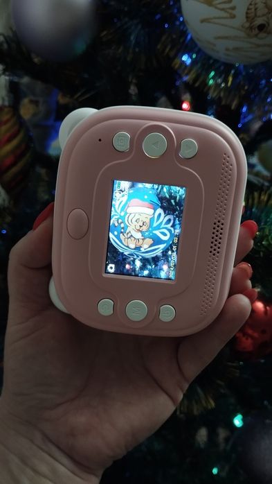 Дитячий фотоапарат з екраном та функцією моментального друку фото