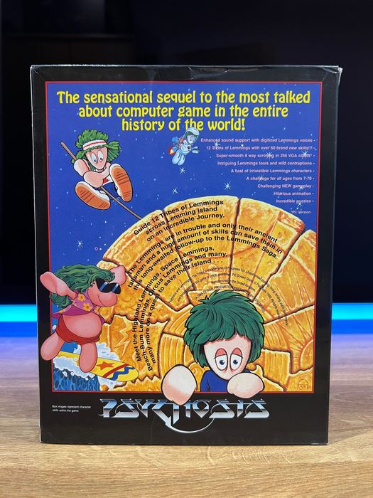 Lemmings 2 Tribes (PC EN 1993) BIG BOX kompletne premierowe wydanie