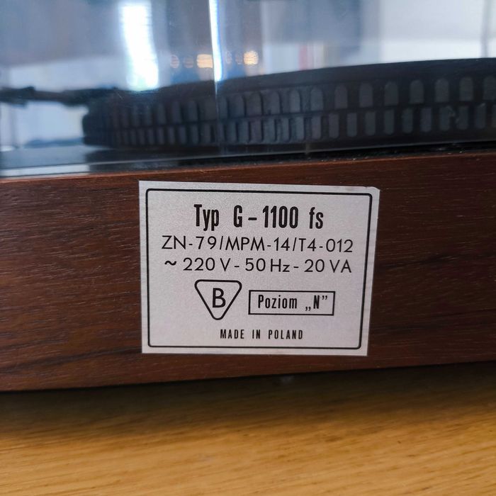 Gramofon Unitra Daniel G-1100 FS Hi-Fi