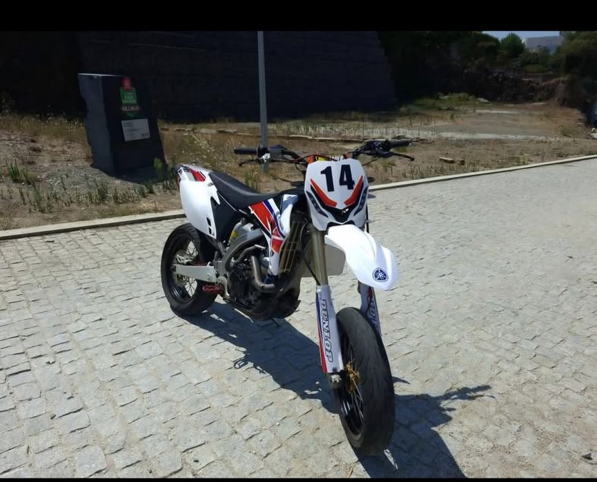 Yamaha wr 450f supermotard cheia de extras