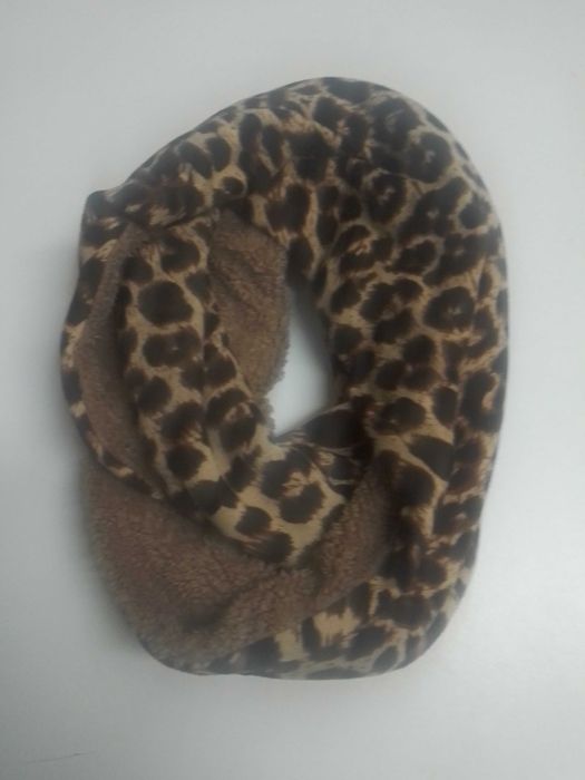 Gola leopardo dupla face