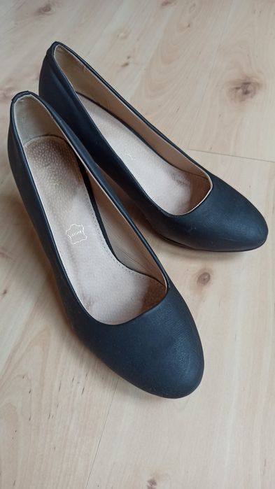 Obcasy czarne szpilki eleganckie 39