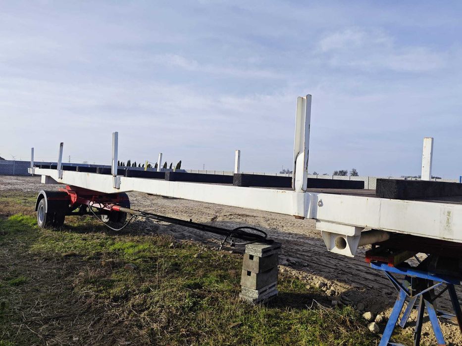 Przyczepa dłużyca dłużycowa SCHARF 4T Naczepa Platforma drewna stali