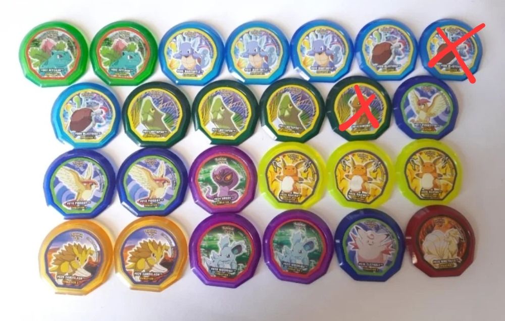 Tazos pokemon nox - venda à unidade