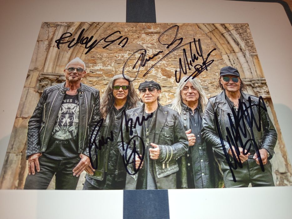 SCORPIONS! Zdjęcie z autografami!