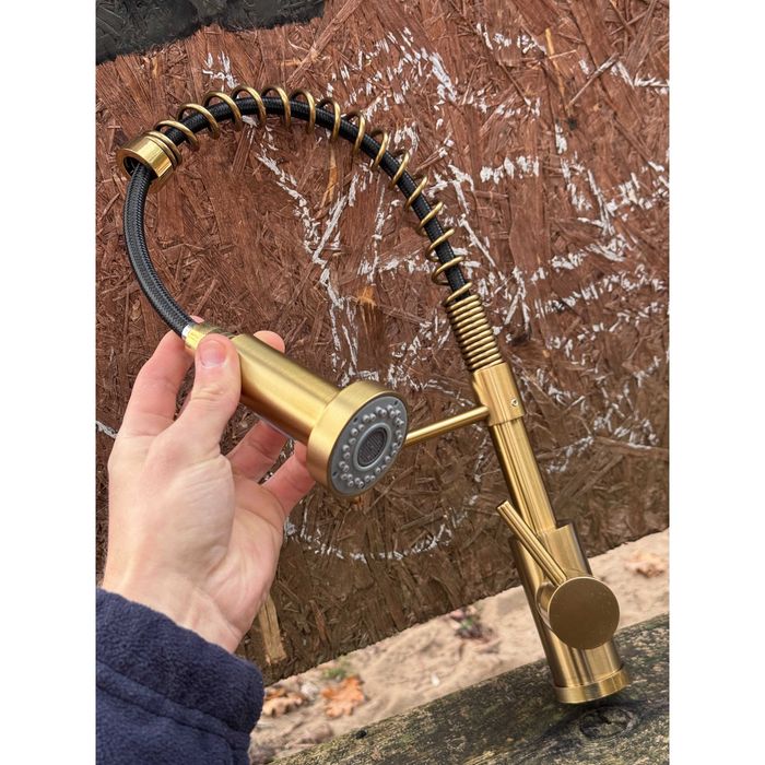 Nowa złota bateria kran do kuchni + cały pakiet montażowy GRATIS !!