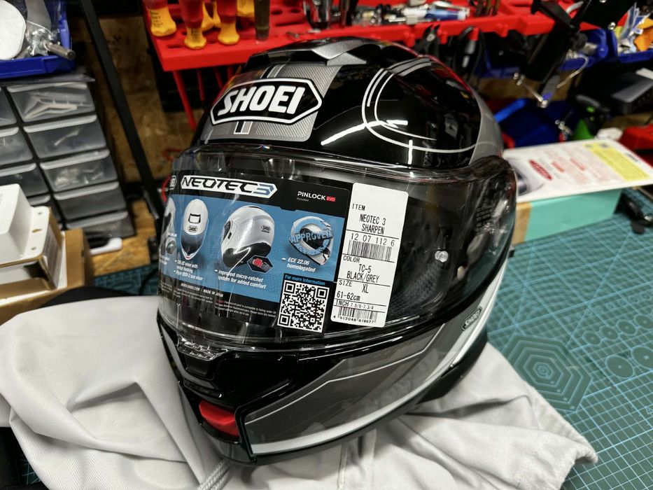Kask szczękowy Shoei Neotec 3 Sharpen TC-5 czarno-szary XL