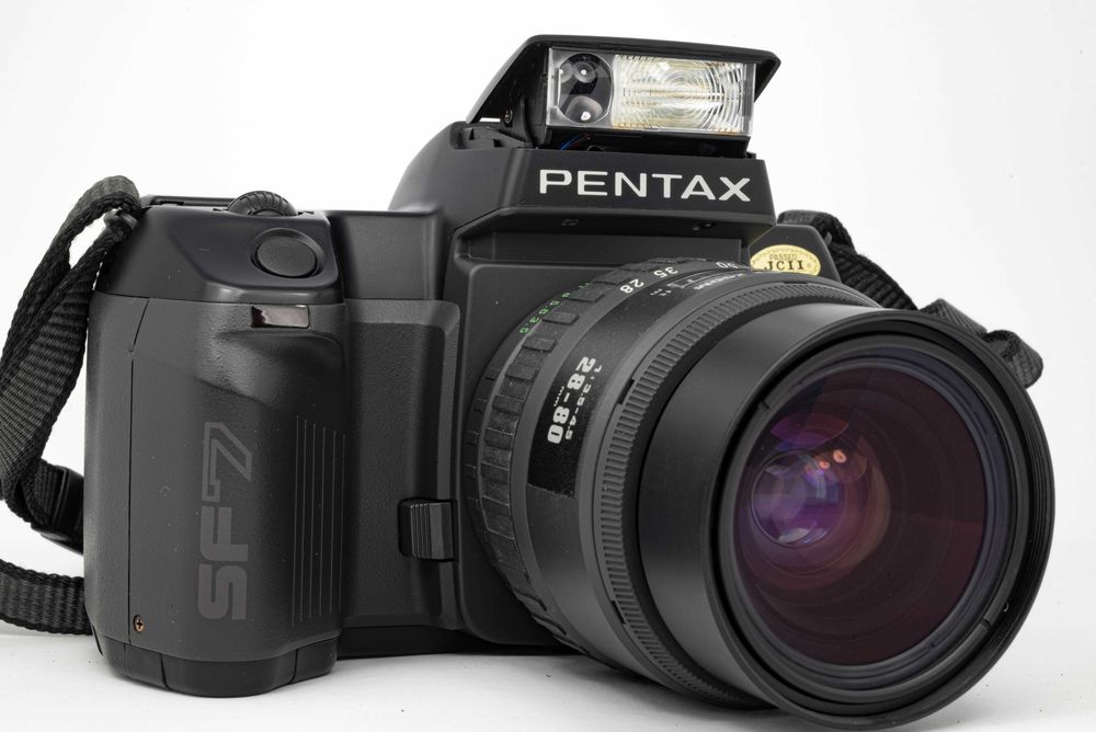 Pentax SF-7 + Pentax-F Zoom 28-80mm f/3.5-4.5 GWARANCJA / 14 DNI NA ZWROT gotowy zestaw idealny dla amatora na start lub prezent jak nowy!