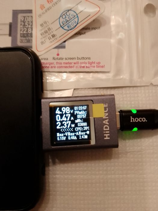 USB тестер Hidance