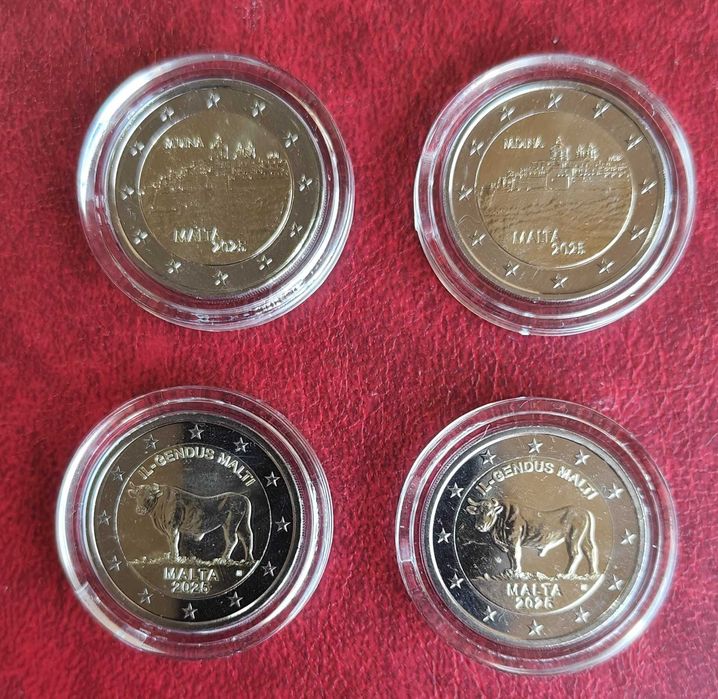 Moedas Comemorativas de 2€ - Malta 2025 (2 modelos)