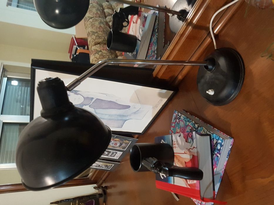 Candeeiro antigo de secretaria