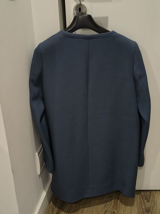 Casaco/Sobretudo Massimo Dutti Azul Petróleo - Minimalista - Excelent