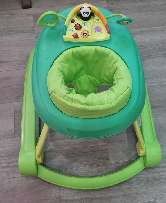 Voador, andarilho e triciclo chicco 3 em 1