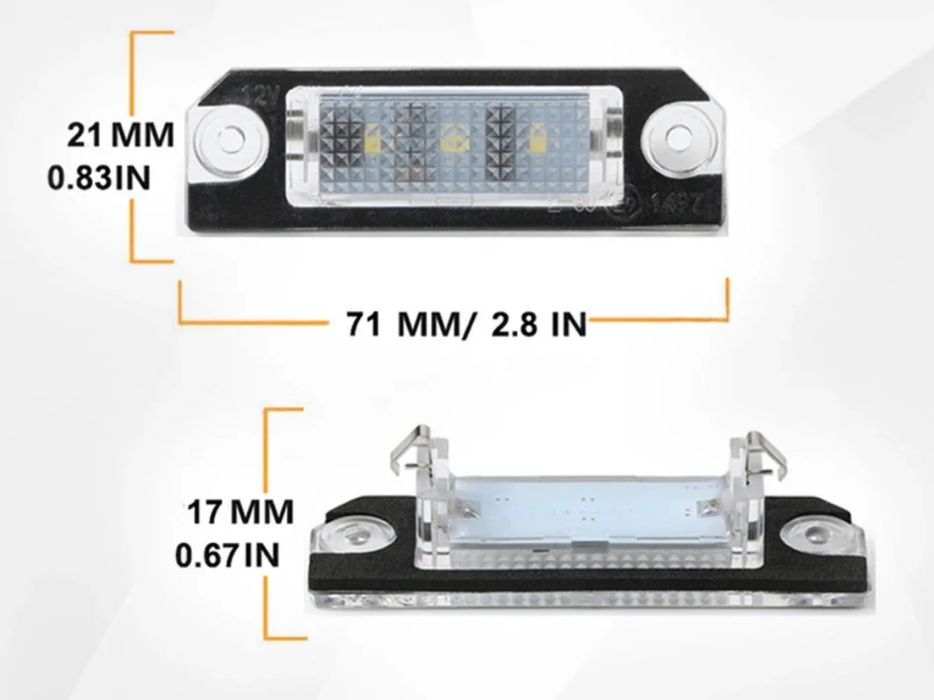 Luz matricula Seat - Golf - VW - Polo - canbus