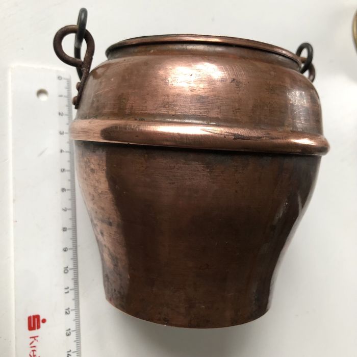 Кашпо мідь вінтаж відерце