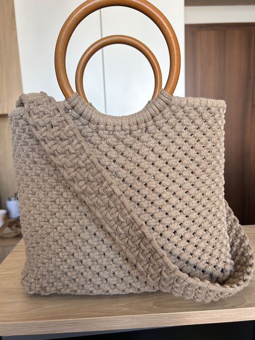 Torebka handmade makrama