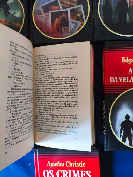 Lote 7 Livros Coleção Clássicos do Policial - Capa Dura (Círculo de Leitores)