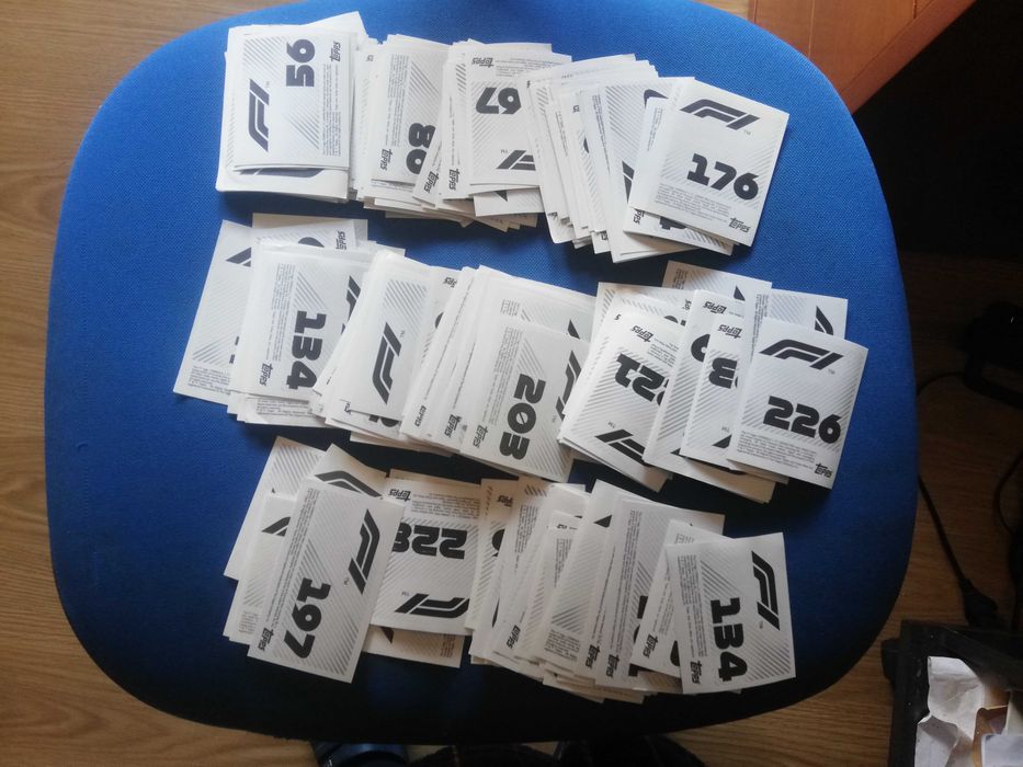 Lote de cromos de Fómula 1
