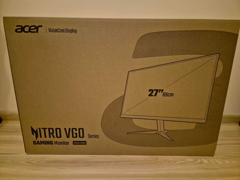 Najlepszy monitor gamingowy ACER 27'' Nitro VG270U Ebmiipx NOWY w opakowaniu
