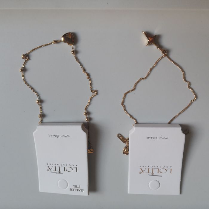 Naszyjnik złoty serce kotwica