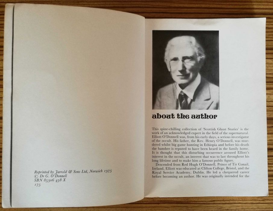 Komiks Scottish Ghost Stories Elliott O'Donnell 1975 wersja angielska