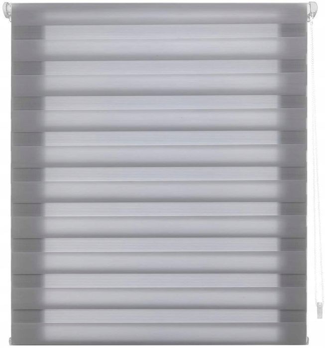 Roleta Regulowana Dzień Noc Blindecor Szara 77 Cm X 180 Cm