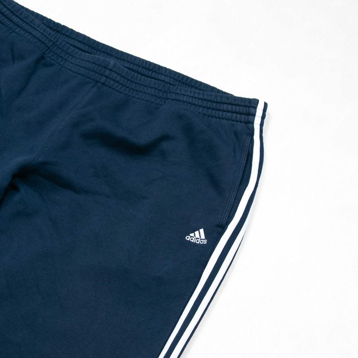 Adidas baggy spodnie dresowe z paskami bawełniane XXL szerokie nogawki